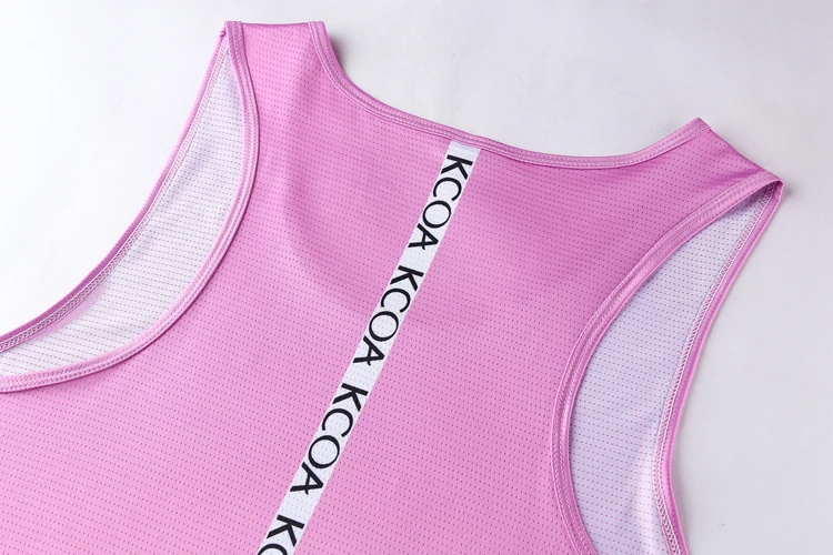 Custom sublimated cool dry gym running singlet/running vest/running gear