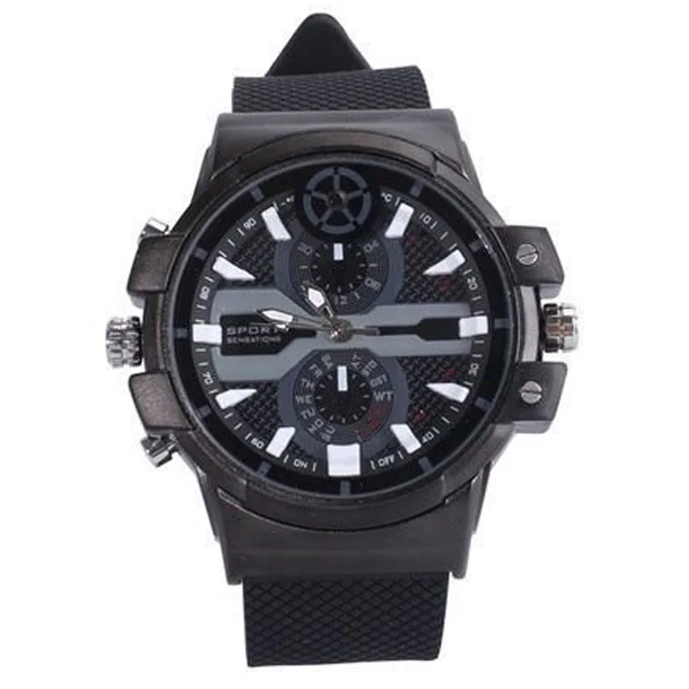 Супер HD 2K 2304x1296P Обнаружение движения скрытые наручные Смарт-часы камера Поддержка 128 ГБ TF карта Cam PQ512