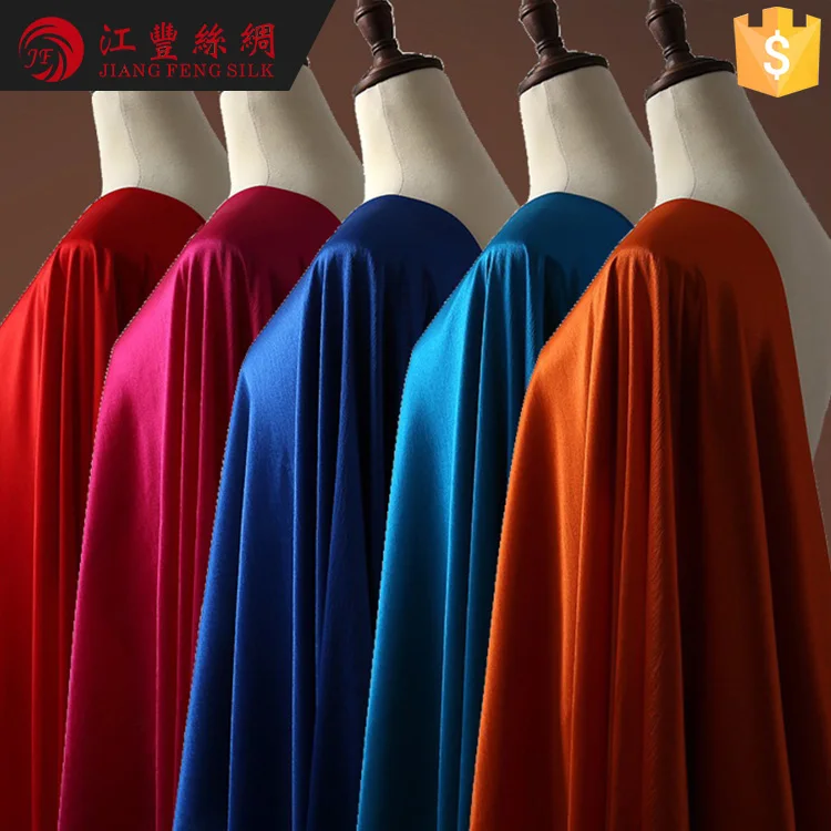 N25 однотонные высокомодные шелковые ткани для одежды
