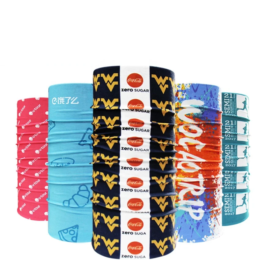 
Design Polyester Multifunctional Outdoor Sports Head Wraps Custom Magic Scarf 