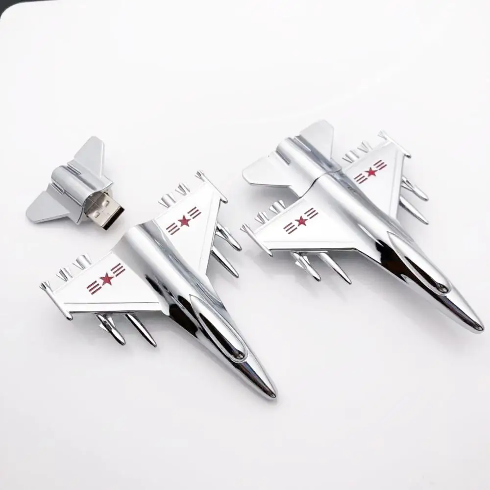
Novelty product airplane shaped metal flash drive 8GB metal pendrive 