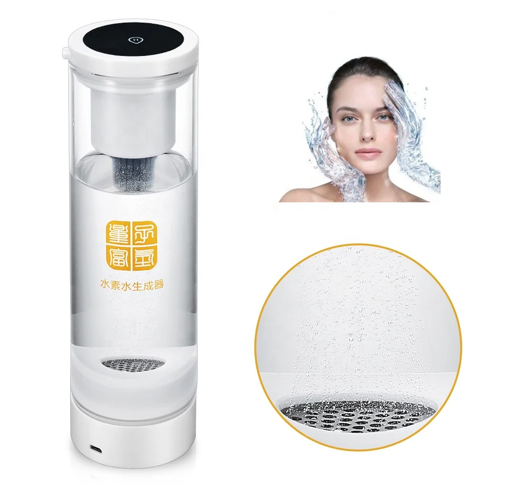 7.8hz Molecular resonance glass water bottle hydrogen water generator healthy beauty water for drinking wash spray face skincare