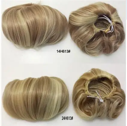 
Wholesale synthetic hair wigs Bun elastic donut bag high temperature fiber chignon bun hair extension hair accessories For Women 