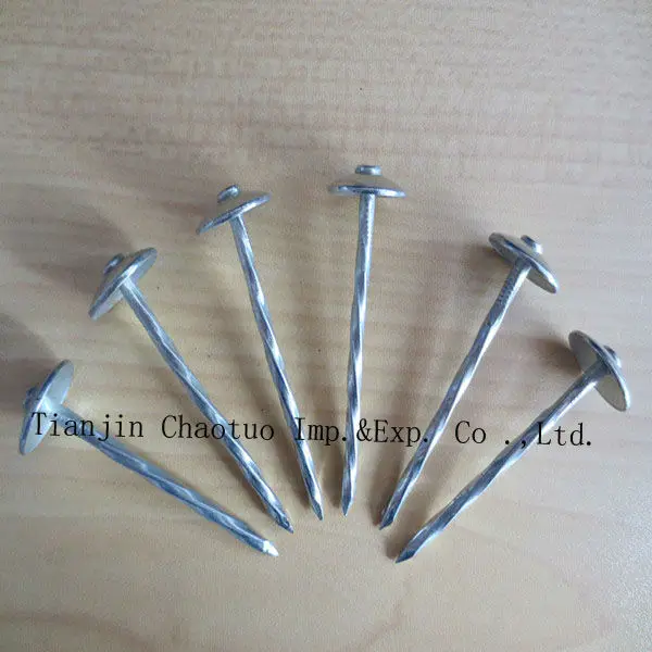 
low price roofing nail / roofing nails with plastic washers 