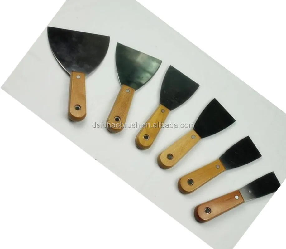 High quality Stainless Steel Putty Knife with rubber handle