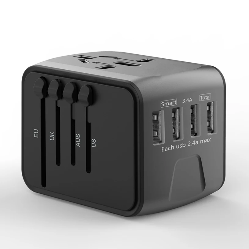 Multi function 4 port usb charger cell phone charger usb travel charger made by shenzhen songlinda manufacturer