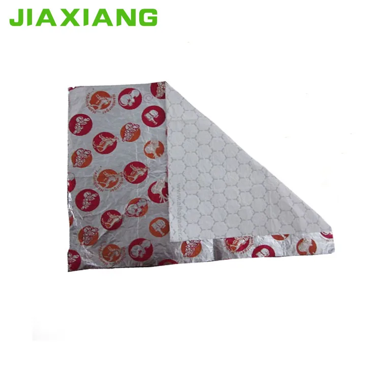 hamburger aluminum foil wrapper papers