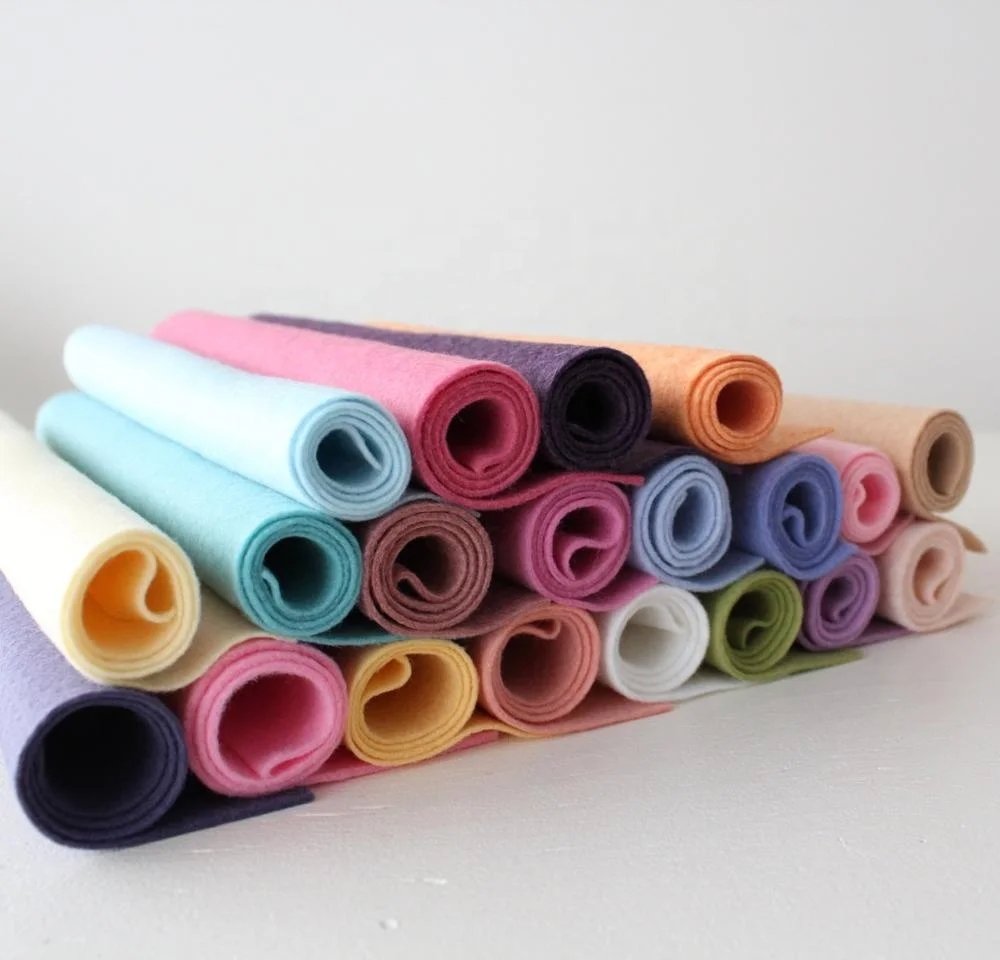 Высококачественный цветной фетровый лист из мериносовой шерсти 9x12 дюймов