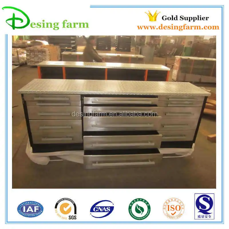 New design mechanical storage work bench with wheels