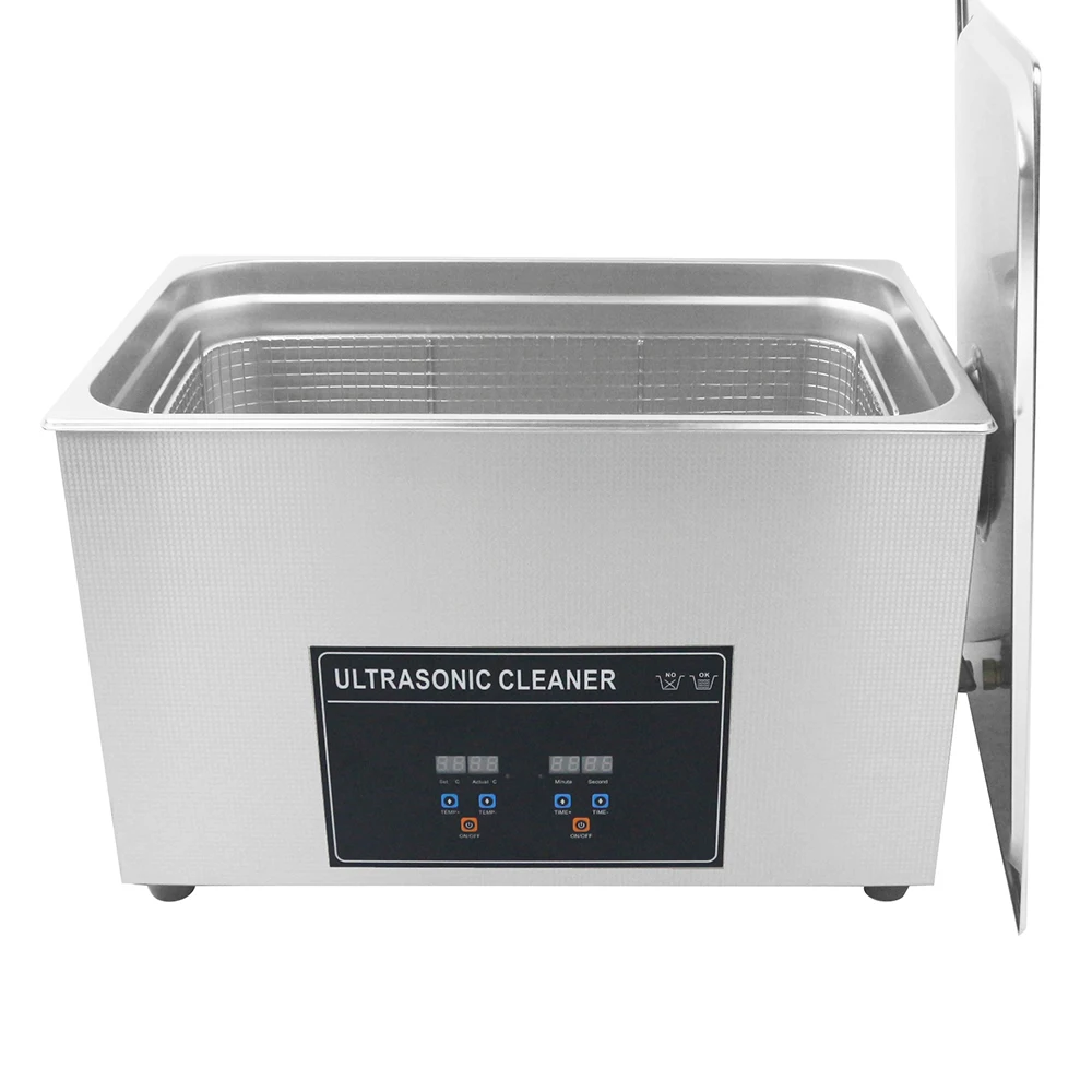 CJ-100S 30L 600W Optional digital ultrasonic cleaner  for auto parts/hardware parts/tools/fuel injector cleaning
