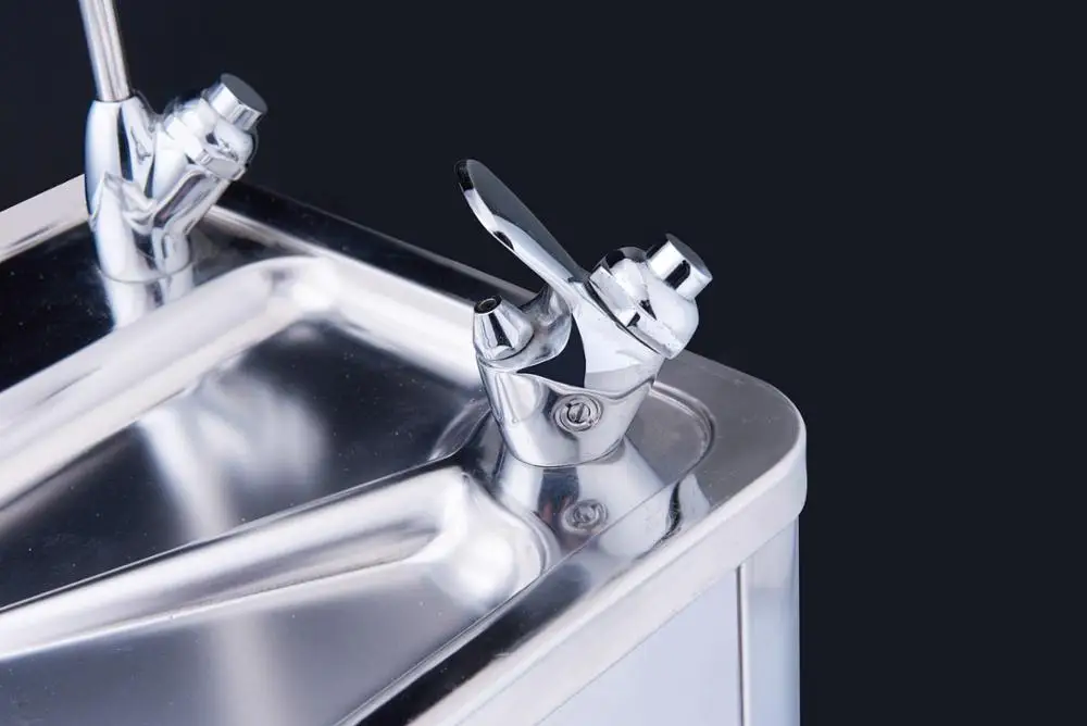 Fashion Design Stainless Steel Drinking Water Fountain With Two Stages Filter For Safe Water
