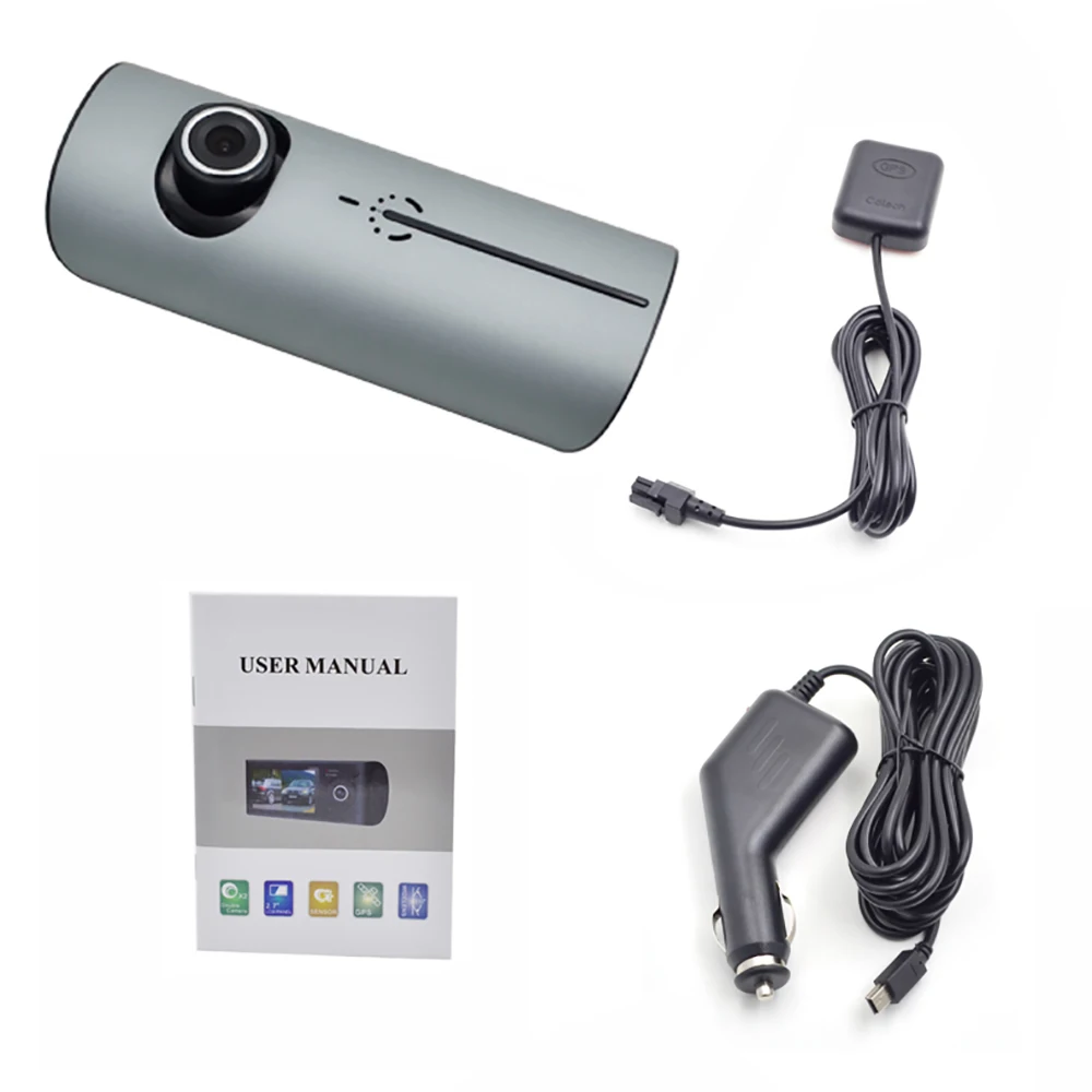 
Dual Camera Car DVR R300 with GPS 3D G-Sensor 2.7