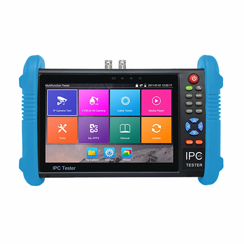 7 дюймов видеонаблюдения Hd cvi tvi/ahd Ipc Cvbs Тест камеры для контроля уровня сахара в крови с системой Android Poe и поиск кабеля