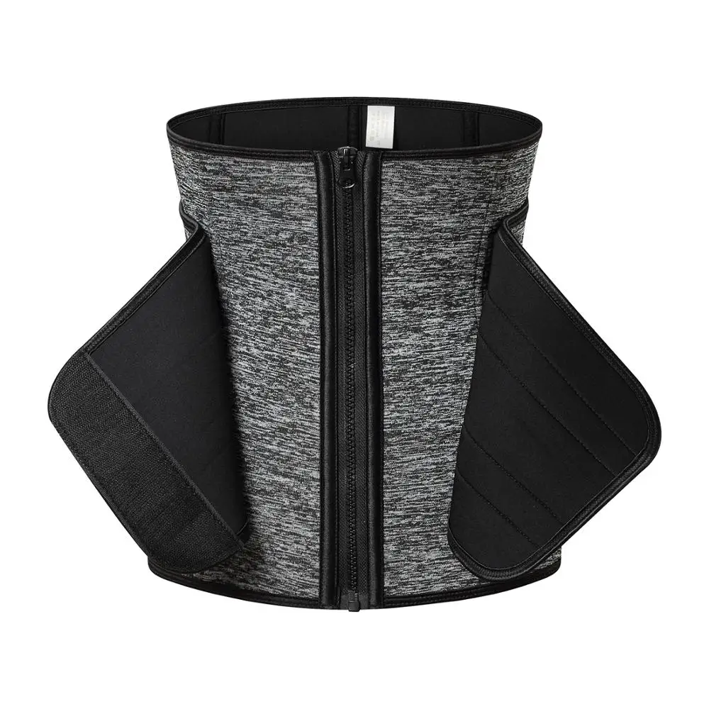 
Best sale women hot neoprene vest belt sweat slimming sauna for loss weight zipper Adjustable Waistbody shaper waist trainer 
