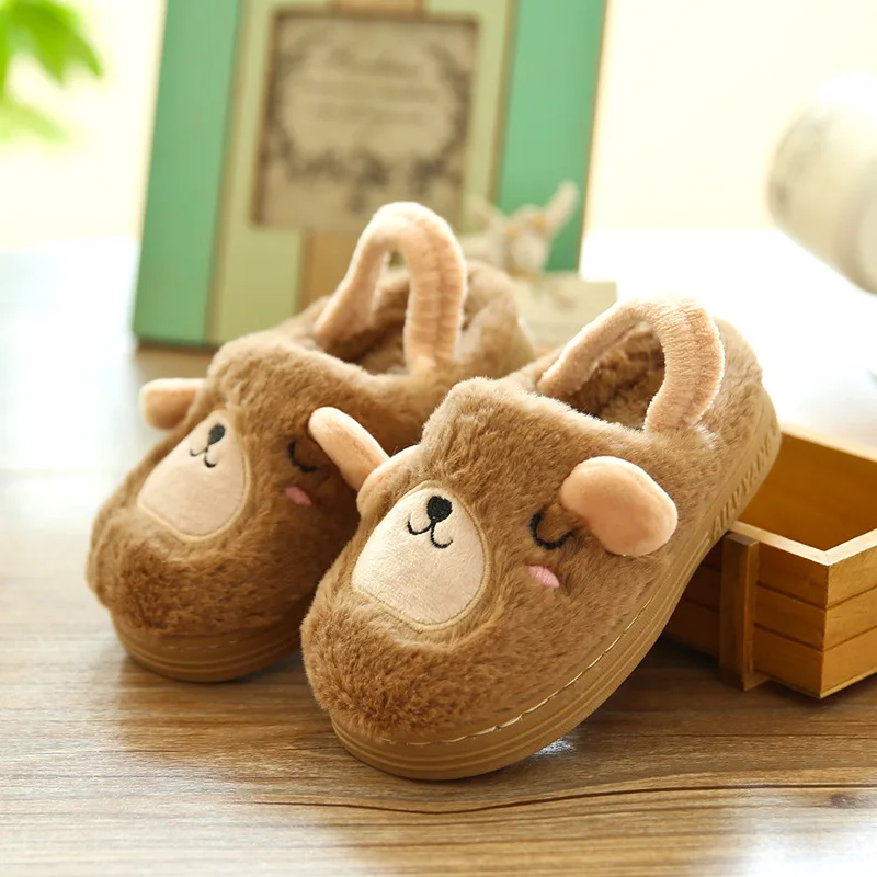 
Lovely Cartoon Toddler Baby Slippers Kids Slippers Boys Girls Cotton Shoes Winter Warm Comfortable Children Home Slippers 