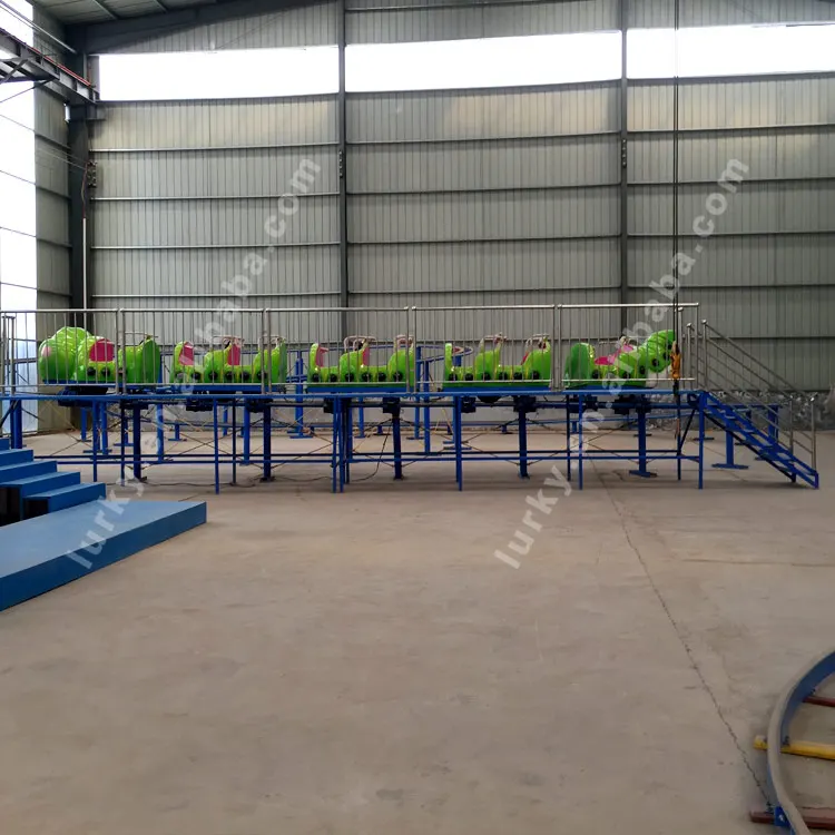 Fairground attractions amusement rides fruit worm slide track ride roller coaster