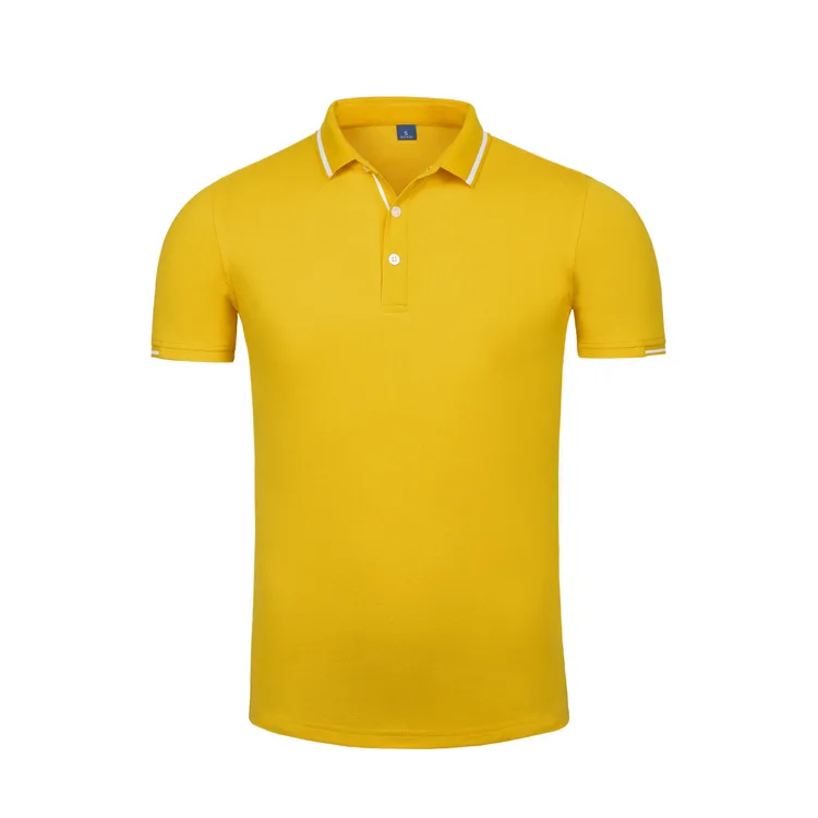 High-grade tencel cotton short-sleeved lapel pima cotton polo