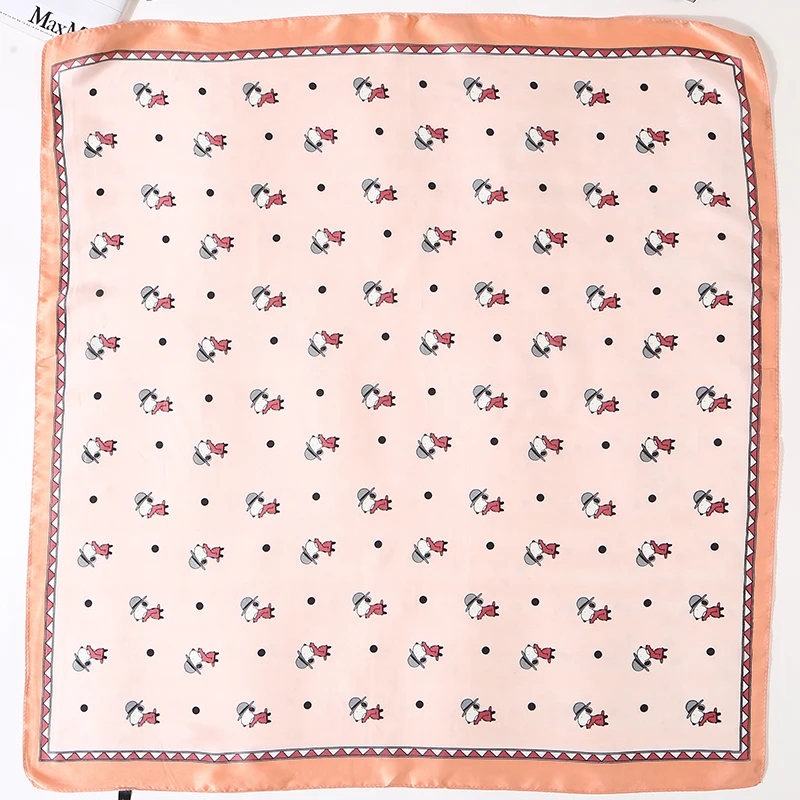 
100% polyester silk feeling satin scarf gift set 