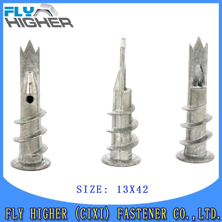 13x42 Self-drill Plasterboard Plug Wall Anchors For Drywall