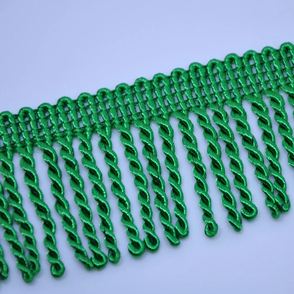 Wholesale Factory direct hot sales high quality home decorative bullion tassel polyester fringe For Garment