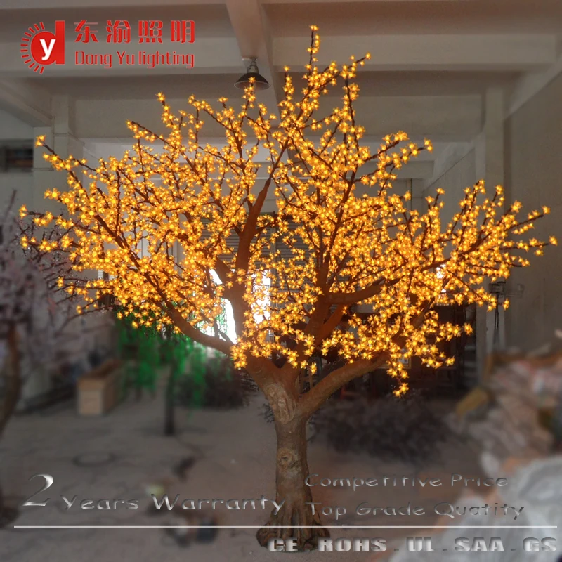 3072 LEDs white light artificial trunk led cherry blossom flower tree light