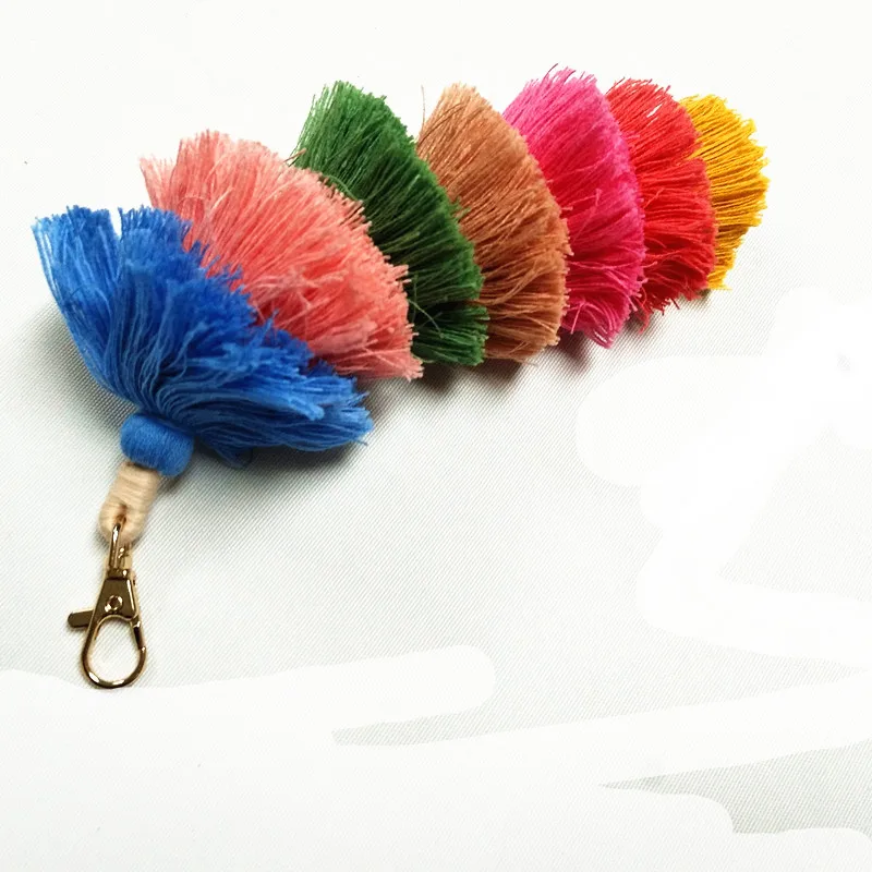 Colorful decorative craft cotton pompom tassel for bag & pompom tassel for Australia market