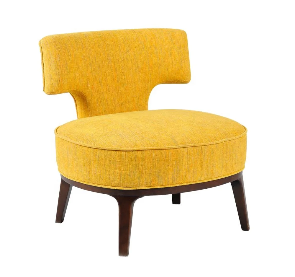Wholesale Modern Design Hotel Home Fabric Corner Chair Seat Round Relax Single Sofa