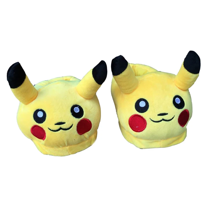 
New arrivals fashionable Cartoon Pokemon plush picachu slippers 