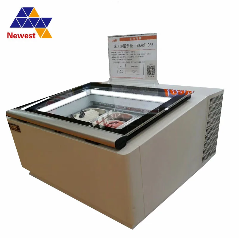  Горячая Распродажа мини 110/220V джелато витрина/мороженое погружения низкотемпературная Холодильная