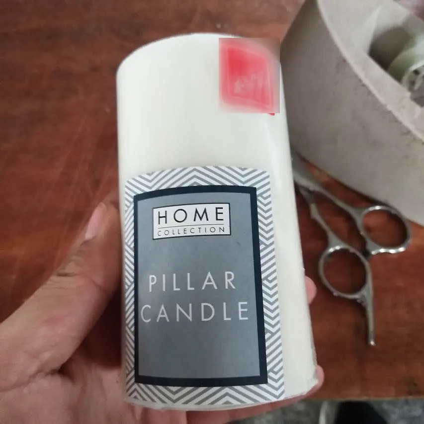 decorative paraffin 6x12cm Pillar candles wax