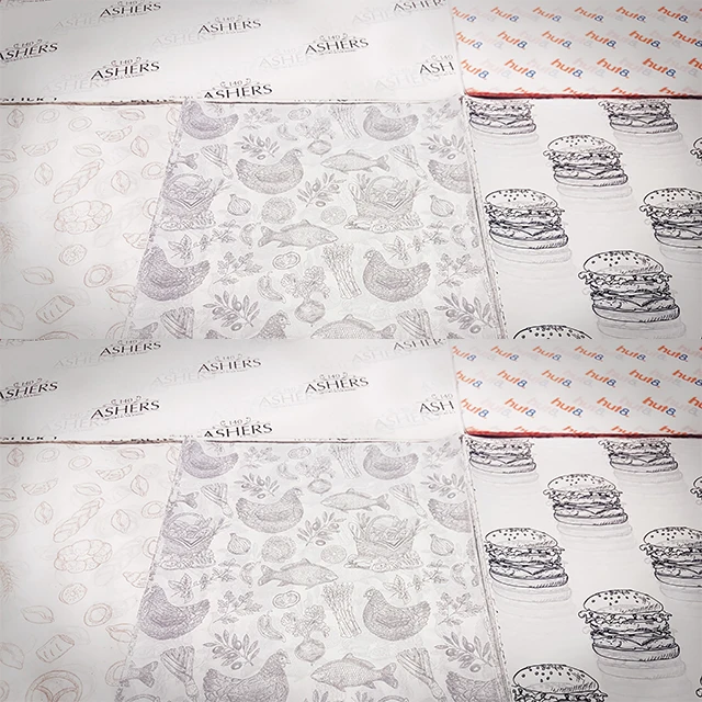 
Factory price colored food grade paper wrapped sandwich 