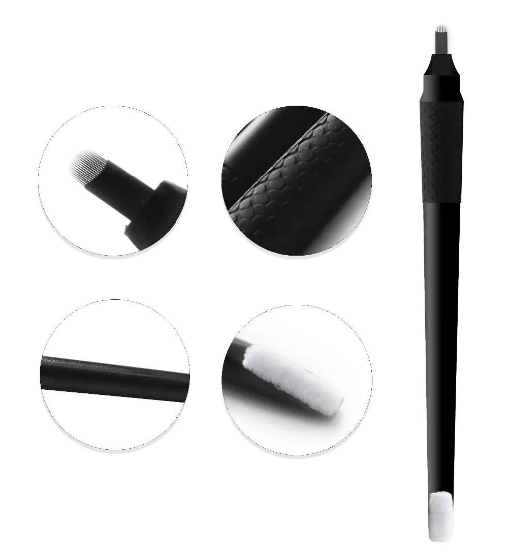 OEM Лучшая U-образная микроблейдинг 0 15 эксцентричная одноразовая ручка для татуажа бровей