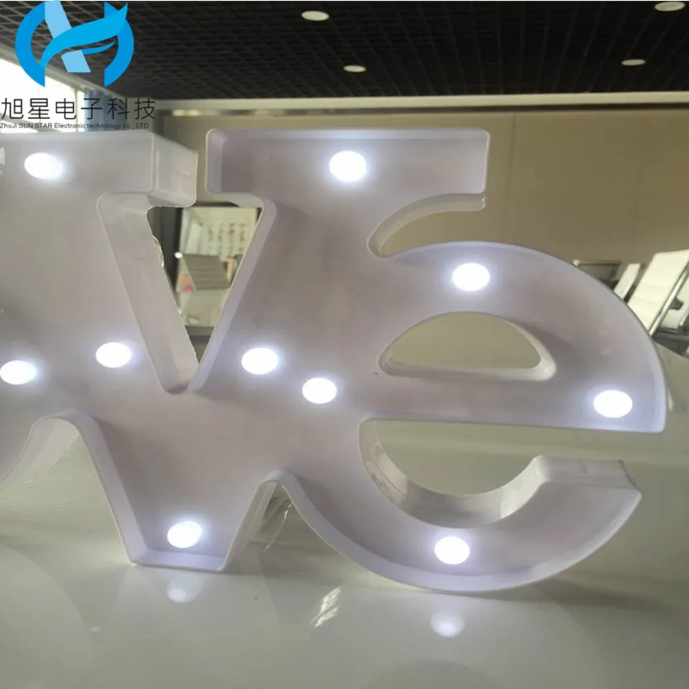 Battery Operated desktop lamp table marquee lamp 3D LOVE letter night lamp electronic led sign for party Christmas