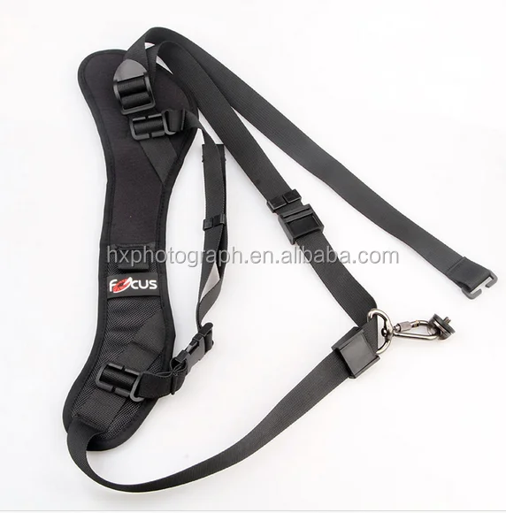 Amazon Hot Seller Photography Accessories Black Polyester Dual Quick Rapid Single Shoulder Sling Belt DSLR Focus Camera Straps