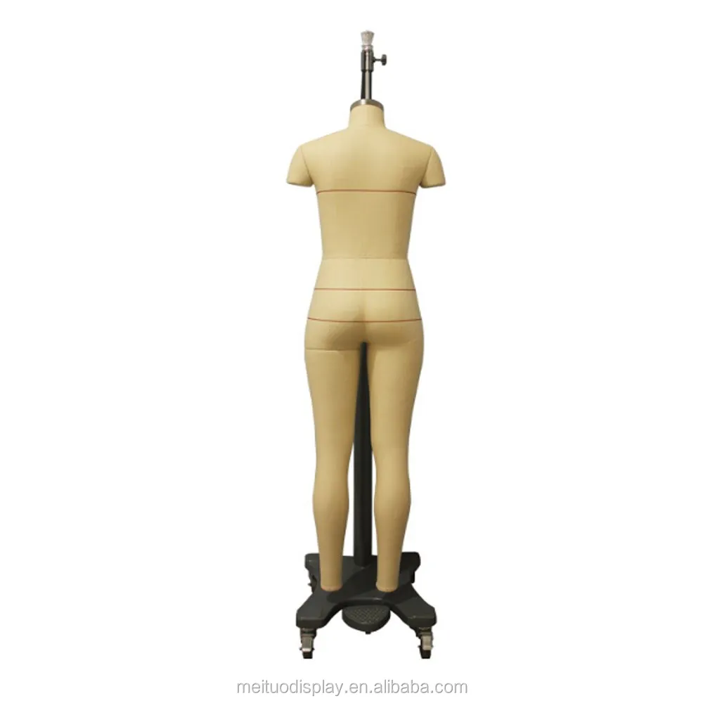 Realistic adjustable female Standing fabric full body collapsible shoulder tailor mannequins