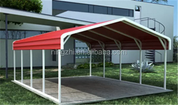 outdoor carport /prefab car shed/car barn factory