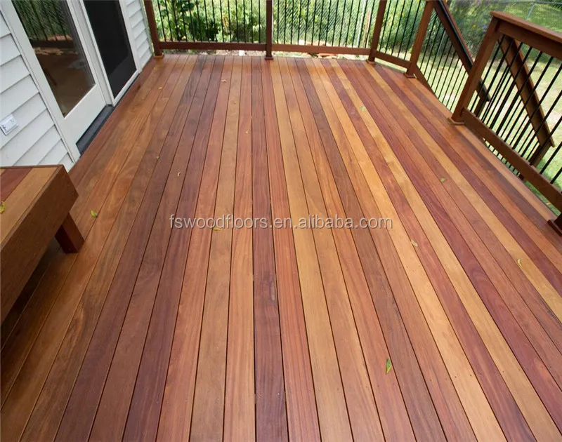 Exotic cumaru garden hardwood decking