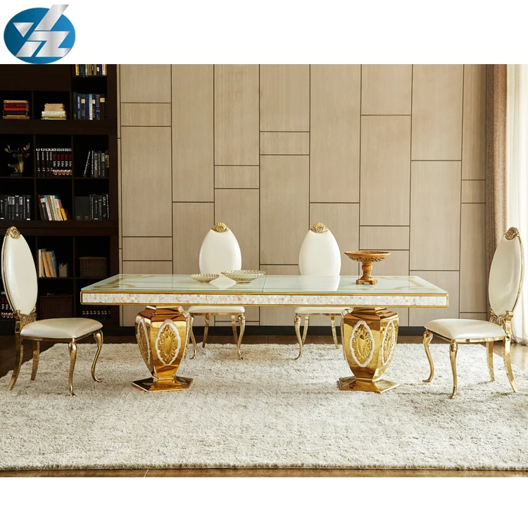 Dining Room Table and Chair Sets Home Furniture Modern Italian Round Kitchen Table Set Glass Glass 8 Seater Dinning Table 3 Days