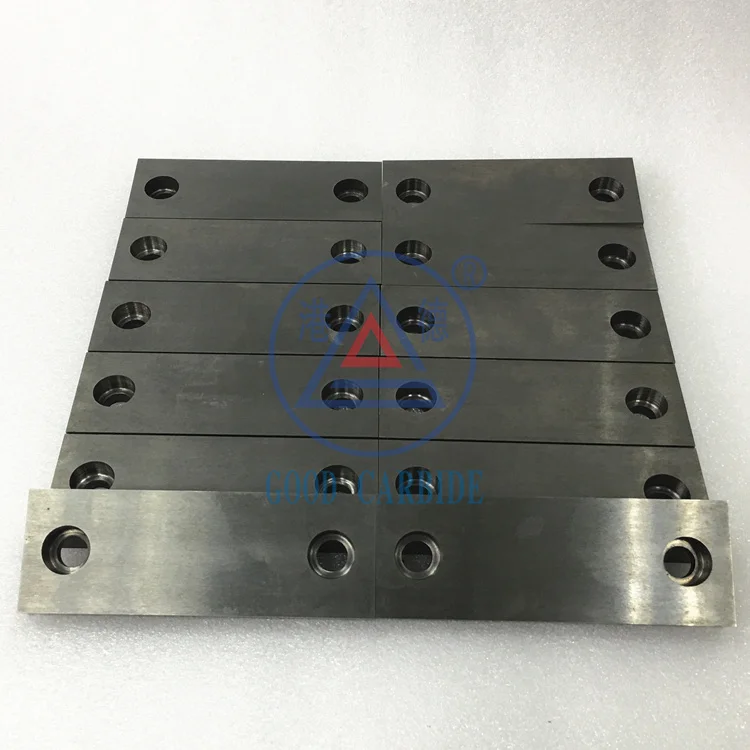 customized preform tungsten carbide cutting knives: tobacco knives / razor / slotted blades