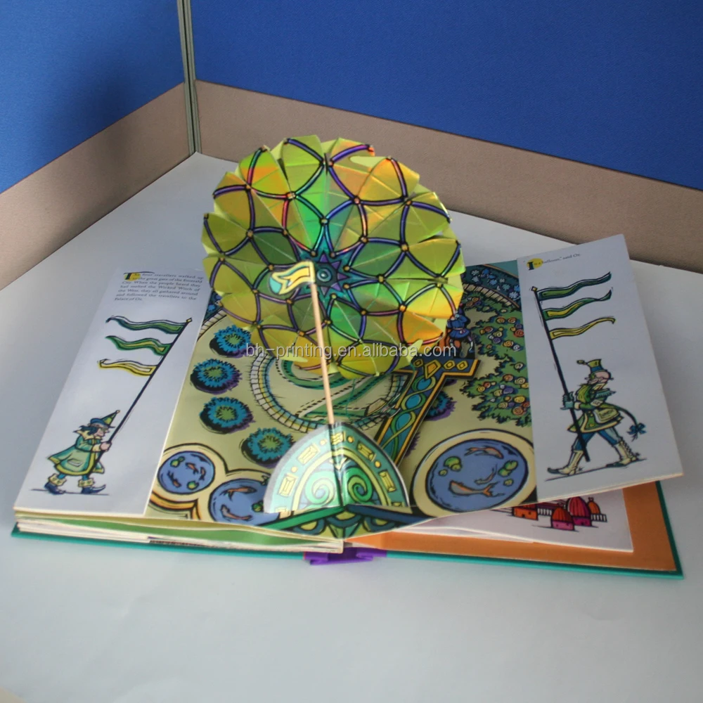 Elegant hardcover stereo children book printing