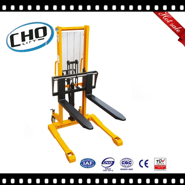 Ningbo Factory 1500kg 2000mm Hand Lift Pallet Stacker
