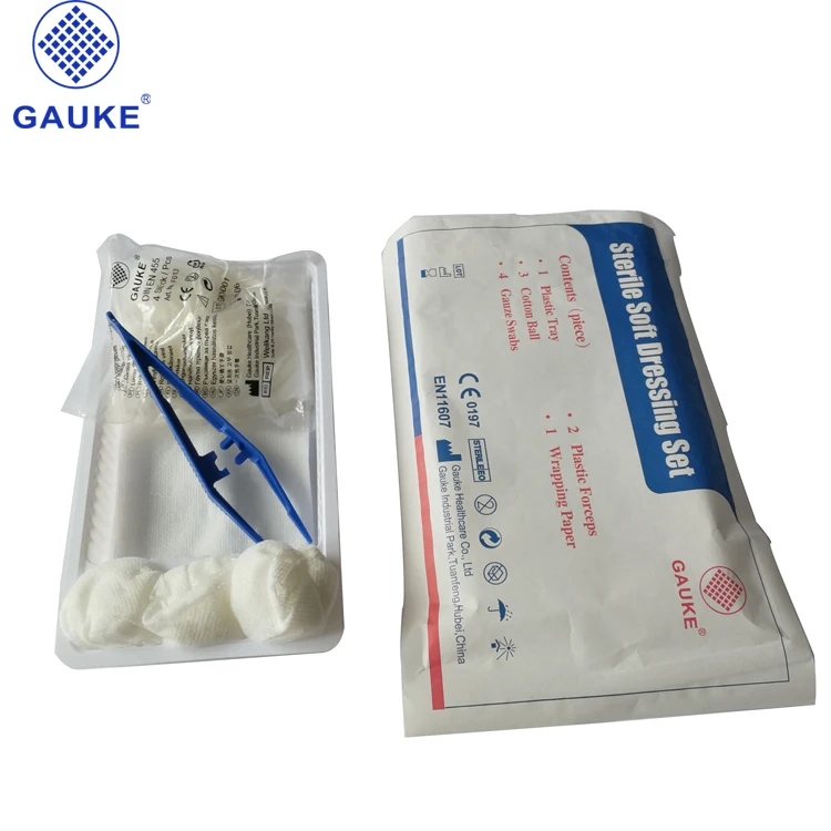 disposibal medical sterile wound dressing set