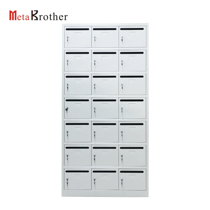 Outdoor Steel American Letter Mail Box City Residential Apartment Locking Cluster Post Box Large Metal Cabinet Mailbox Wholesale