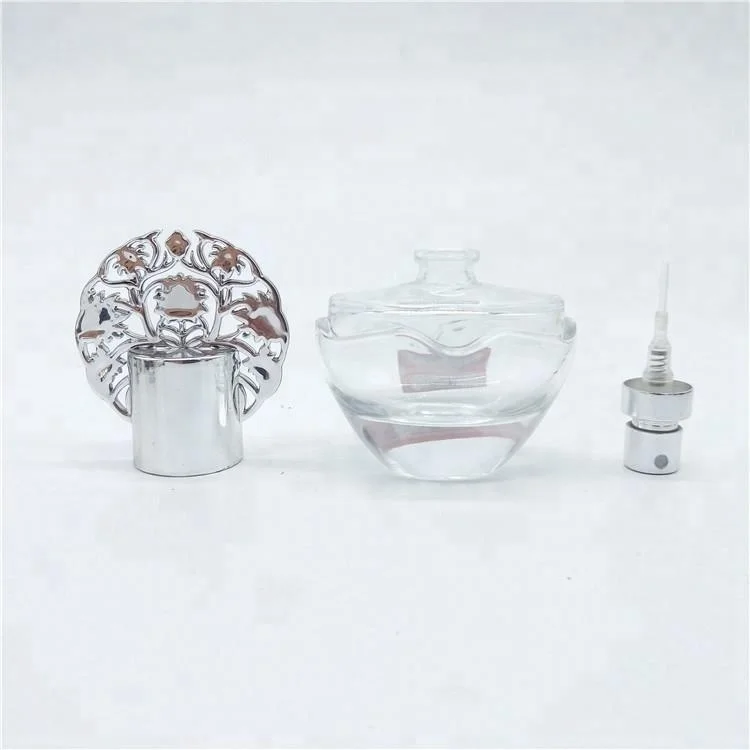 alibaba china high quality cosmetic perfume bottle 20ml glass spray fancy empty bottle glass perfume with silver cover