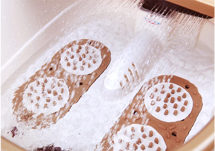 Multifunction portable pedicure basin heated infrared electric air bubble foot spa bath massager LY-258A