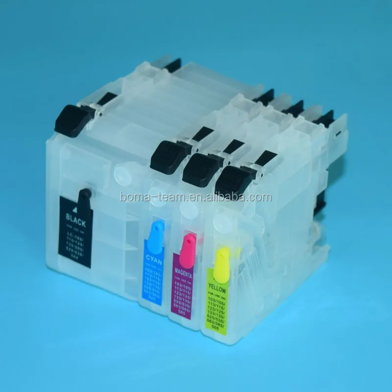 4pcs Refillable ink cartridge for Brother DCP-J100 DCP-J105 MFC-J200 J100 J105 J200 MFC-J6975CDW J6970CDW J6770CDW J6570CDW