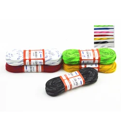 Wholesale Colored Flat Custom Waxed Hockey Skate Shoe Laces