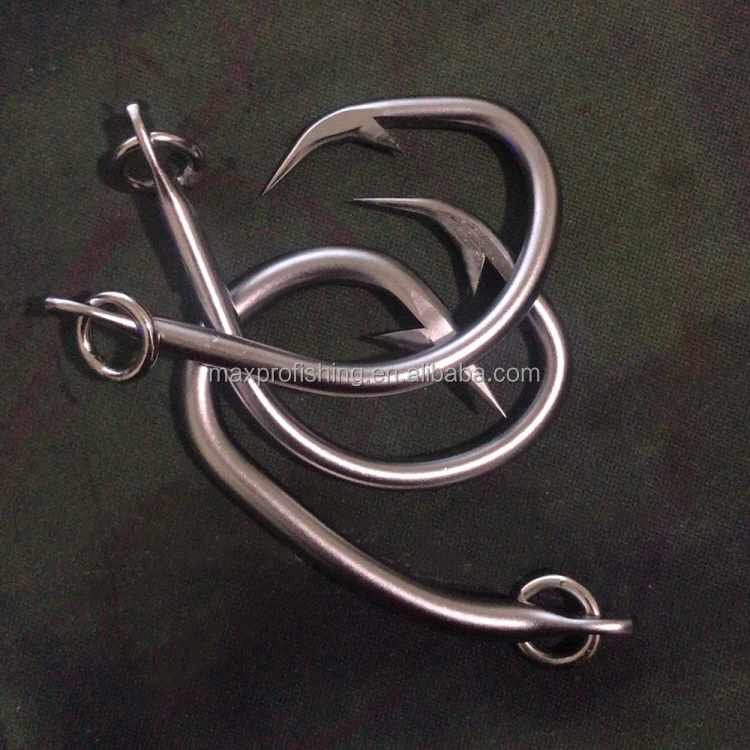 Longline Fishing Stainless Steel SS Eagles Tuna Circle Hook With Ring