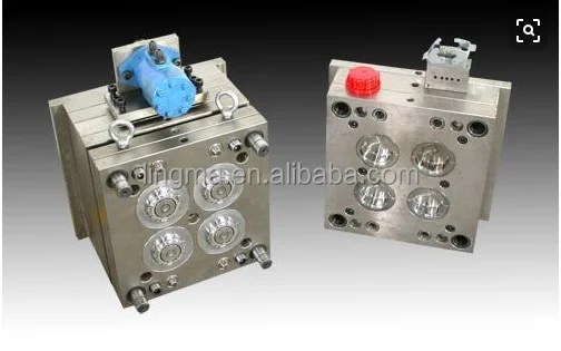 injection lid  mould with cold runner or hot runners for plastic cap cover