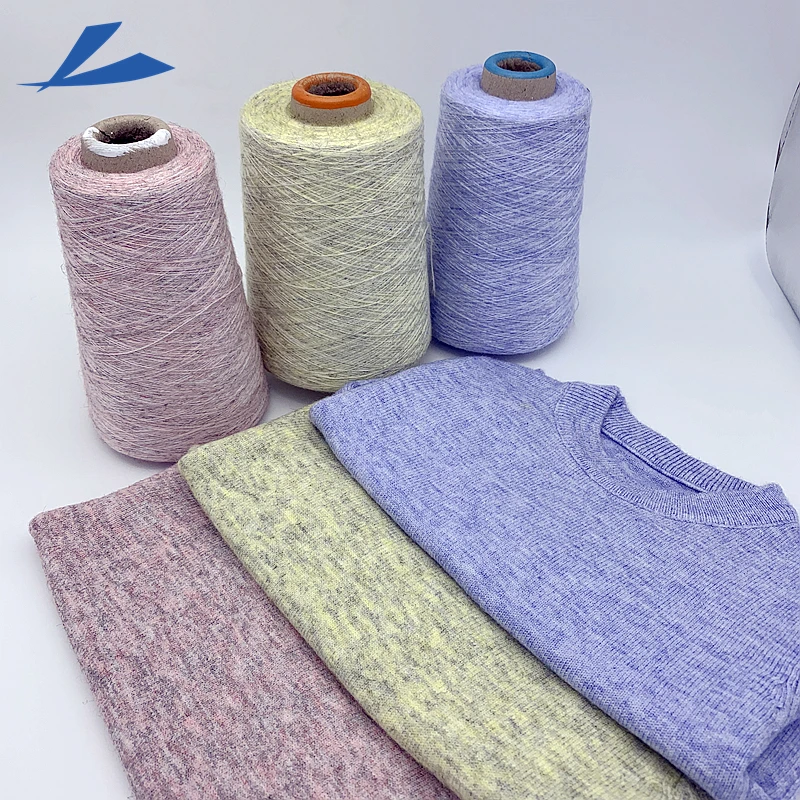 Hot Sale Blended Polyester Viscose Core Spun Yarn Wool-like Acrylic Yarn for Sewing and Knitting Sweaters Sock Yarn